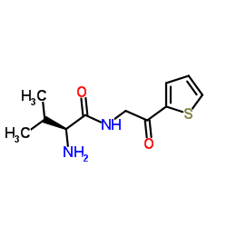 N-[2-Oxo-2-(2-thienyl)ethyl]-L-valinamide Structure