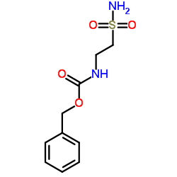 (2-氨磺酰乙基)氨基甲酸苄酯结构式