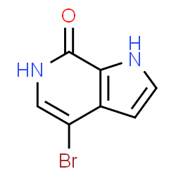 7H-Pyrrolo[2,3-c]pyridin-7-one, 4-bromo-1,6-dihydro-结构式