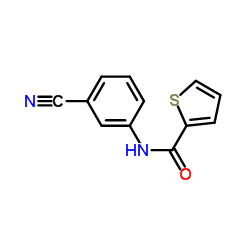 N-(3-Cyanophenyl)-2-thiophenecarboxamide结构式
