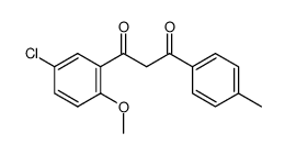 1-(5-chloro-2-methoxyphenyl)-3-(p-tolyl)propane-1,3-dione结构式