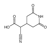 2-cyano-2-(2,6-dioxopiperidin-4-yl)acetic acid Structure