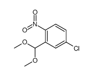 2-nitro-5-chlorobenzaldehyde dimethyl acetal Structure