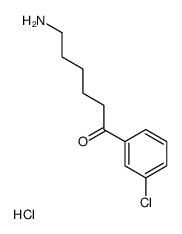 6-amino-1-(3-chlorophenyl)hexan-1-one,hydrochloride Structure