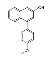 4-(4-methoxyphenyl)-2-naphthol结构式