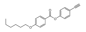 (4-ethynylphenyl) 4-hexoxybenzoate Structure