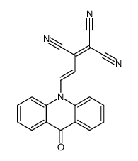 4-(9-oxoacridin-10-yl)buta-1,3-diene-1,1,2-tricarbonitrile结构式