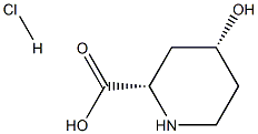 cis-4-hydroxypiperidine-2-carboxylic acid hydrochloride Structure