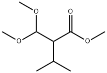 2-(二甲氧基甲基)-3-甲基丁酸甲酯结构式