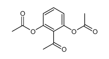 (2-acetyl-3-acetyloxyphenyl) acetate Structure