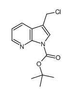1-Boc-3-(氯甲基)-1H-吡咯并[2,3-b]吡啶结构式