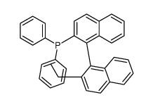 S-(+)-1,1'-联萘-2'-乙基-2-二苯膦结构式