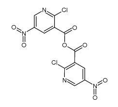 bis(2-chloro-5-nitro-3-pyridinecarboxylic) anhydride Structure