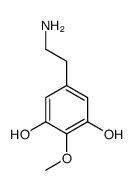 5-(2-aminoethyl)-2-methoxybenzene-1,3-diol结构式