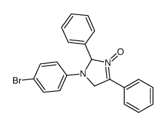 3-(4-bromophenyl)-1-oxido-2,5-diphenyl-2,4-dihydroimidazol-1-ium Structure