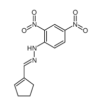 1-Cyclopentene-1-carbaldehyde (2,4-dinitrophenyl)hydrazone structure