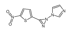 1-[3-(5-nitrothiophen-2-yl)diazirin-1-yl]imidazole结构式