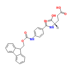 N-(4-{[(9H-Fluoren-9-ylmethoxy)carbonyl]amino}benzoyl)-L-glutamic acid Structure