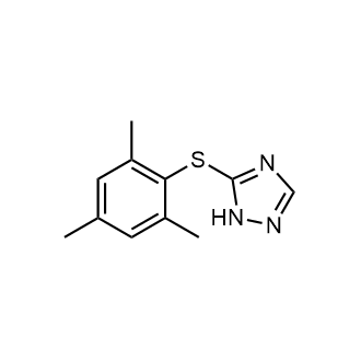 5-(Mesitylthio)-1H-1,2,4-triazole Structure