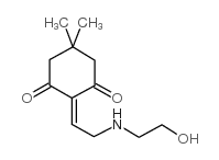 2-[(4,4-二甲基-2,6-二氧代-1-环亚己基)乙基氨基]-乙醇结构式