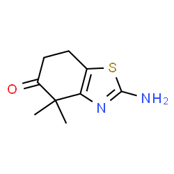 2-氨基-4,4-二甲基-4,5,6,7-四氢-1,3-苯并噻唑-5-酮结构式
