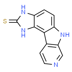 Pyrido[4,3:4,5]pyrrolo[3,2-e]benzimidazole-2(1H)-thione,3,6-dihydro- Structure