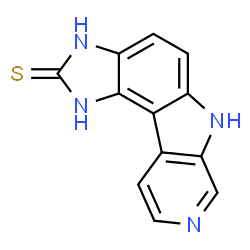 Pyrido[4,3:4,5]pyrrolo[3,2-e]benzimidazole-2(1H)-thione,3,6-dihydro-结构式