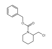 benzyl 2-(chloromethyl)piperidine-1-carboxylate结构式