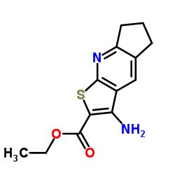 Ethyl 3-amino-6,7-dihydro-5H-cyclopenta[b]thieno[3,2-e]pyridine-2-carboxylate Structure
