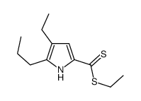 ethyl 4-ethyl-5-propyl-1H-pyrrole-2-carbodithioate Structure