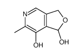 6-Methyl-1.3-dihydrofuro[3.4-c]pyridine-1.7-diol结构式