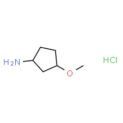 3-methoxycyclopentan-1-amine hydrochloride Structure