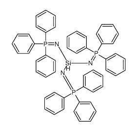 bis[(triphenyl-λ5-phosphanylidene)amino]silylimino-triphenyl-λ5-phosphane Structure