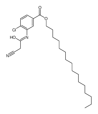 hexadecyl 4-chloro-3-[(2-cyanoacetyl)amino]benzoate Structure