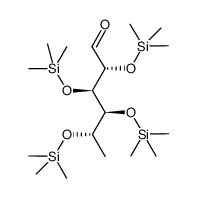 2-O,3-O,4-O,5-O-Tetrakis(trimethylsilyl)-6-deoxy-L-mannose structure