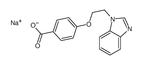 sodium,4-[2-(benzimidazol-1-yl)ethoxy]benzoate Structure