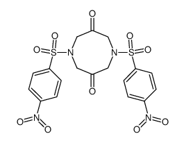 tetrahydro-1,5-bis(4-nitrobenzenesulfonyl)-1,5-diazocine-3,7-(2H, 6H) dione结构式