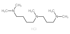 1,4-Butanediamine,N1-[3-(dimethylamino)propyl]-N1,N4,N4-trimethyl-, hydrochloride (1:3) Structure