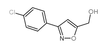 [3-(4-氯苯基)-5-异恶唑基]甲醇结构式