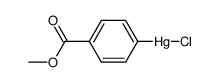4-methoxycarbonyl-phenylmercury (1+), chloride结构式