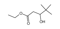 3-hydroxy-4,4-dimethyl-pentanoic acid ethyl ester结构式