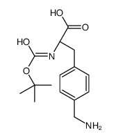 4-AMINOMETHYL-D-BOC-PHENYLALANINE结构式