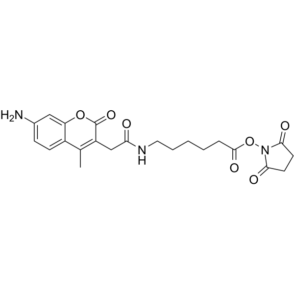 AMCA-X 琥珀酰亚胺酯结构式
