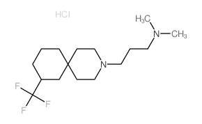 3-Azaspiro[5.5]undecane-3-propanamine,N,N-dimethyl-8-(trifluoromethyl)-, hydrochloride (1:2) Structure