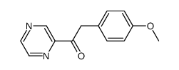 2-(4-methoxyphenyl)-1-(pyrazin-2-yl)ethanone结构式