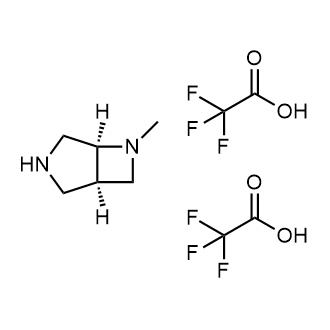 (1R,5S)-6-Methyl-3,6-diazabicyclo[3.2.0]heptane bis(trifluoroacetic acid) Structure