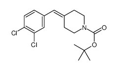tert-butyl 4-[(3,4-dichlorophenyl)methylene]piperidine-1-carboxyl ate结构式