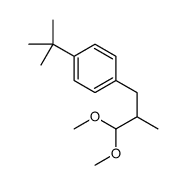 1-tert-butyl-4-(3,3-dimethoxy-2-methylpropyl)benzene Structure