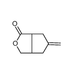 (3aS,6aR)-5-Methylenehexahydro-1H-cyclopenta[c]furan-1-one Structure