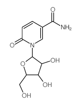 3-Pyridinecarboxamide,1,6-dihydro-6-oxo-1-b-D-ribofuranosyl- Structure